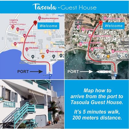 Tasoula Guest House Адамас Экстерьер фото